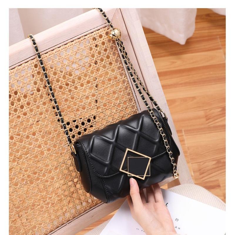 New Women's Handbag, Trendy Genuine Leather Chain Crossbody Bag, Niche Fashion, Versatile, High-End Women's Bag
