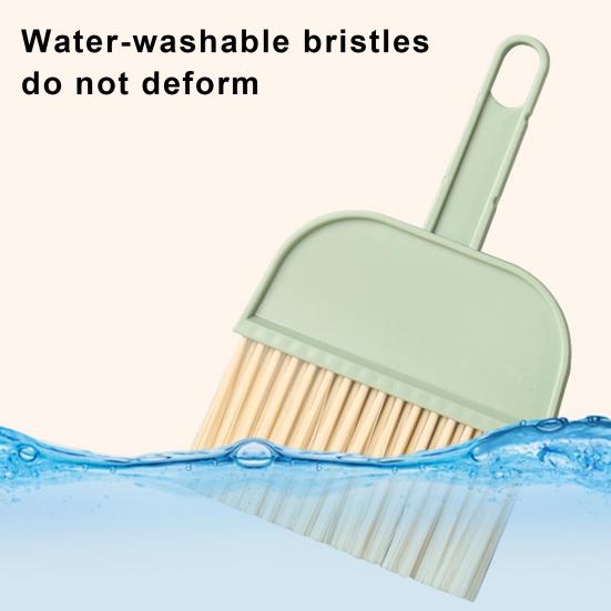 thumbnail image 2 of Dustpan With Brush, Mini Dustpan And Broom, Small Dustpan, Daily Cleaning, Mini Dustpan Set For Pet Nest, Desk, Household, Office, Kitchen, Etc (Grey 2 of 12