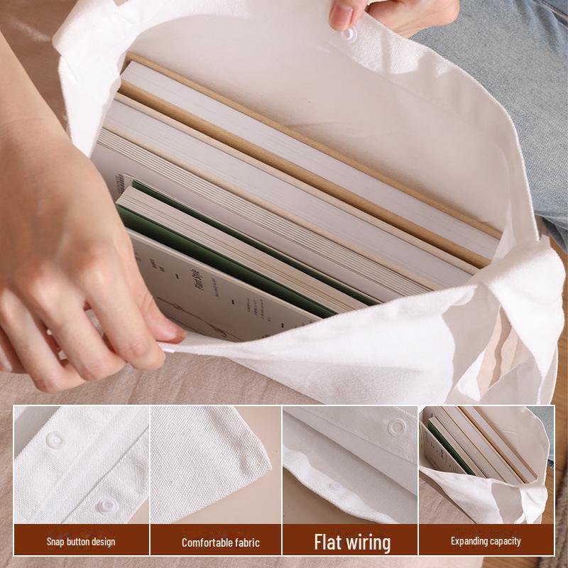 Personalisierte Logo Canvas Messenger Tote - Werbetasche mit großer Kapazität für Ausbildungseinrichtungen