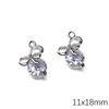 Alloy Zircon Love Butterfly Snowflake Pendant DIY Beaded Handmade Bracelet Necklace Ornament Accessories