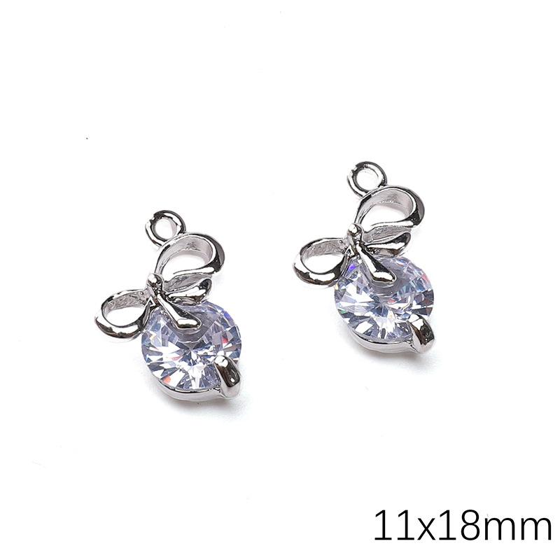 Alloy Zircon Love Butterfly Snowflake Pendant DIY Beaded Handmade Bracelet Necklace Ornament Accessories