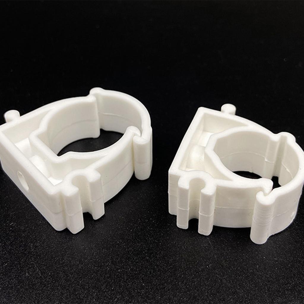 10Pcs 16/20/25/32/40/50/63mm Plastic PPR Pipe Fixed Clamp With Cover For Pipe Tube Ground Wall Support Bracket