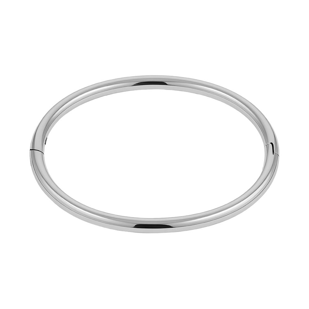 Fashion 18k Gold Plated Stainless Steel Waterproof Oval Minimalist Classic Bracelet for Woman Cuff Bangle B262680