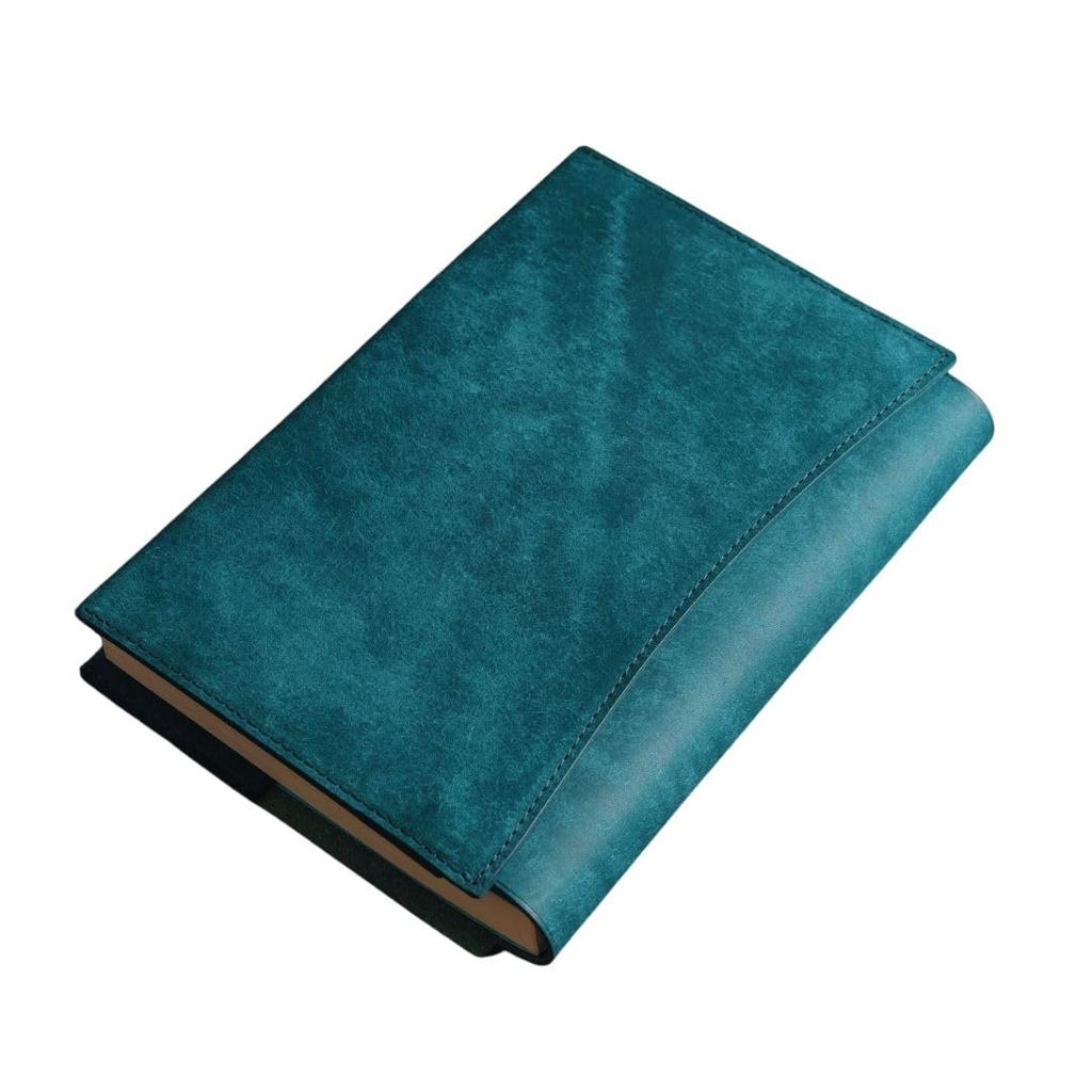 Genuine Leather Book Cover Adjustable Pueblo Comfortable To the Touch Hortensia [UNROOF] (Paperback) Thickness, Leather, / (Blue)