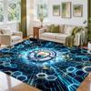 Kober z křišťálového sametu s designem Manchester City Měkká dekorativní podložka do ložnice a předsíně