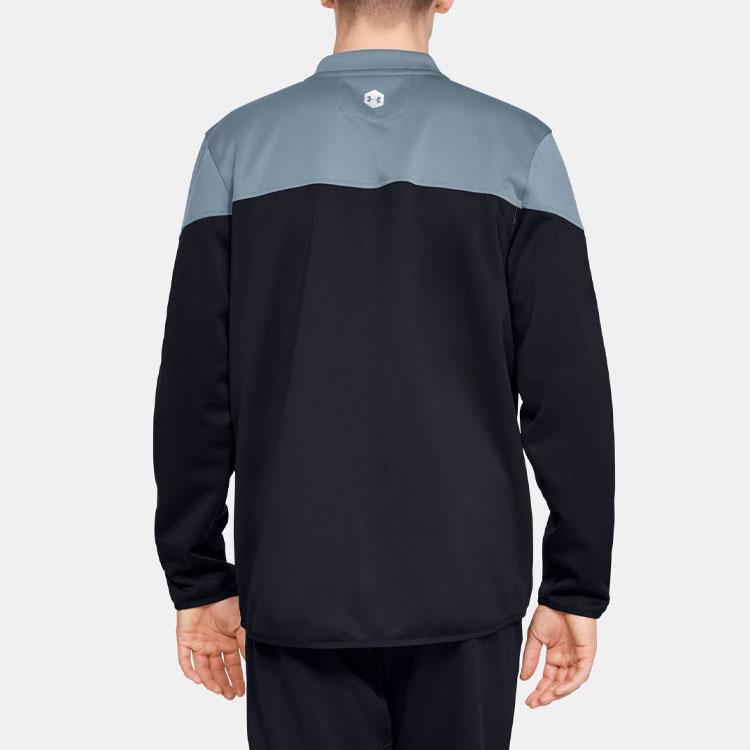 Under Armour Recover Training Color Block Jacket Men jackets Gray Blue 1344135-013