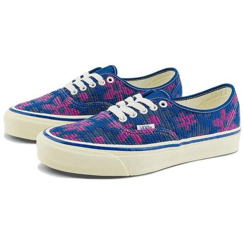 Vans Premium LX Authentic 44 Low Top Canvas Shoes Unisex Blue Pink - VN000D5K7WM