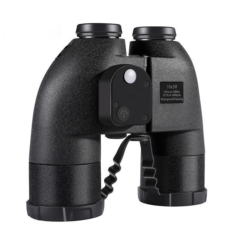 TieXueLing 10x50 Marine Binoculars with Rangefinder & Compass