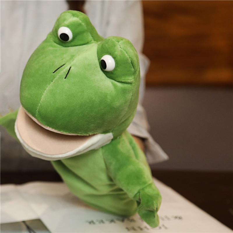 Cute Animal Hand Puppet Toy Gloves Open Mouth Can Move Dinosaur Lion Wolf Doll Tiger Children'S Gift