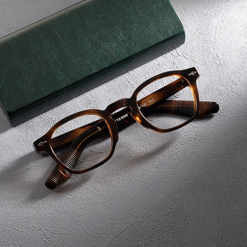 

G-Dragon Style Handmade Acetate Men s Retro Large Face Black Myopia Eyeglasses зелений