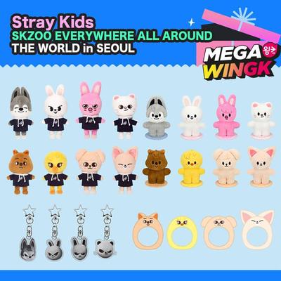 Stray Kids בובות קטיפה SKZOO ומוצרים רשמיים – SKZOO EVERYWHERE ALL AROUND THE WORLD חנות פופ-אפ סיאול מהדורה מוגבלת