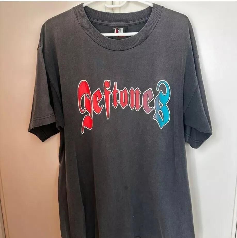Deftones 90s Band T-shirt Black Color Gift Fan Unisex Reprint Men Women S-5XL Unisex T-Shirt L