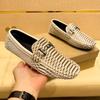 Fashion Leather Men's Casual Shoes Luxury Brand Mens Loafers Slip On Driving Shoes All-match Men Flats Fashion Men Designer Dress Shoes