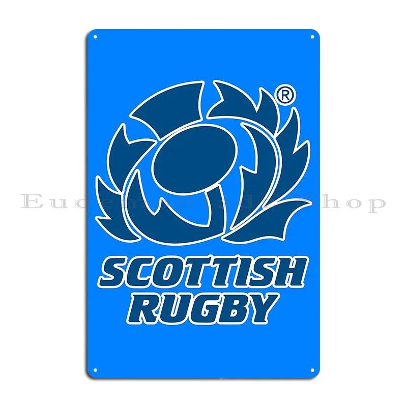 Scotland Rugby Six Nations Metal Plaque Living Room Living Room Character Wall Pub Tin Sign Poster