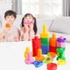 Sraigto formos plastikiniai įdėklai Montessori veržlės formos žaislai Sraigtiniai statybiniai blokai Vaikų žaislai