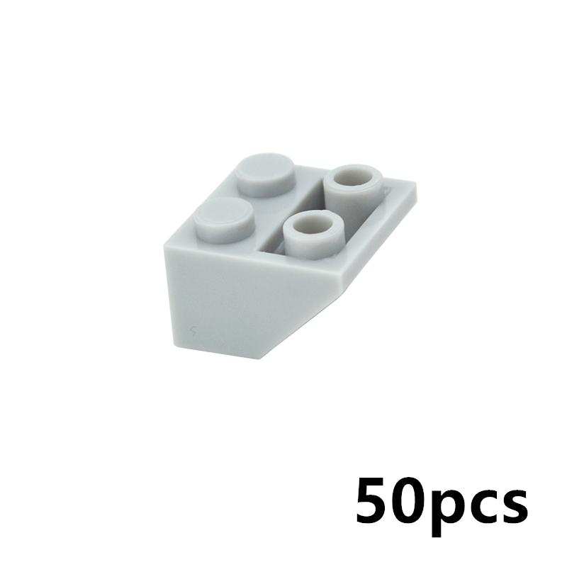 50 Stück Zubehör Dicke Steine 3660 Dachziegel 2x2 45° Dach Umgekehrte Neigung Hausfassade Bausteine Pädagogisches Zusammenbauen Kinderspielzeug