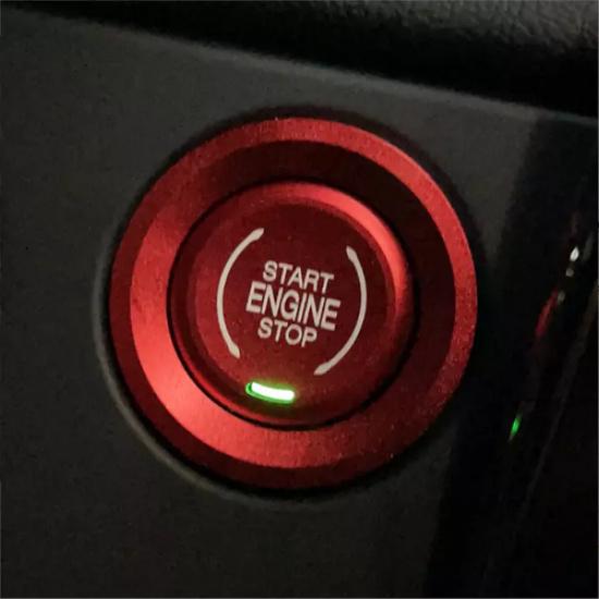 For Chevrolet Trax 2024 2025 Red Aluminum Engine Switch Button Covers