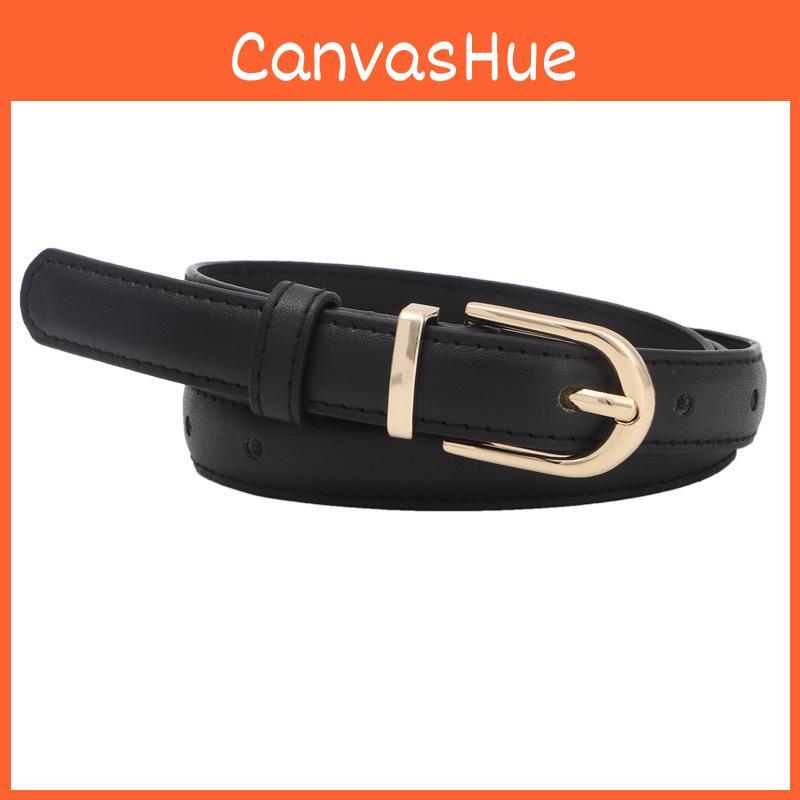 Pu Spring Womens Leather Skinny Belt Metal Pin Buckle Outdoor Leisure Waist Belt