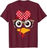 Turkey Face Leopard Glasses Bandana Eyelashes Unisex T-Shirt