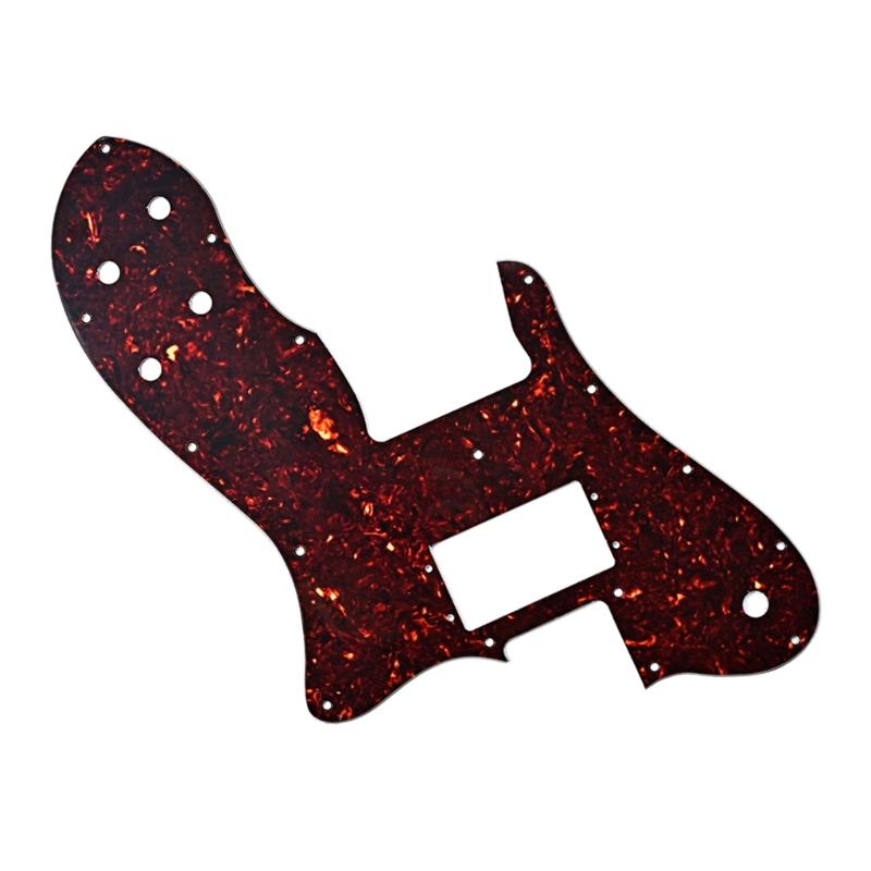 3 Ply 16 Holes Guitar Pickguard Scratch Plate Single H Pick Guards for 6 String Standard Bass Guitar Musical Instrument