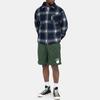 Stussy SS22 Shadow Plaid Sherpa Zip Shirt Unisex 1110224
