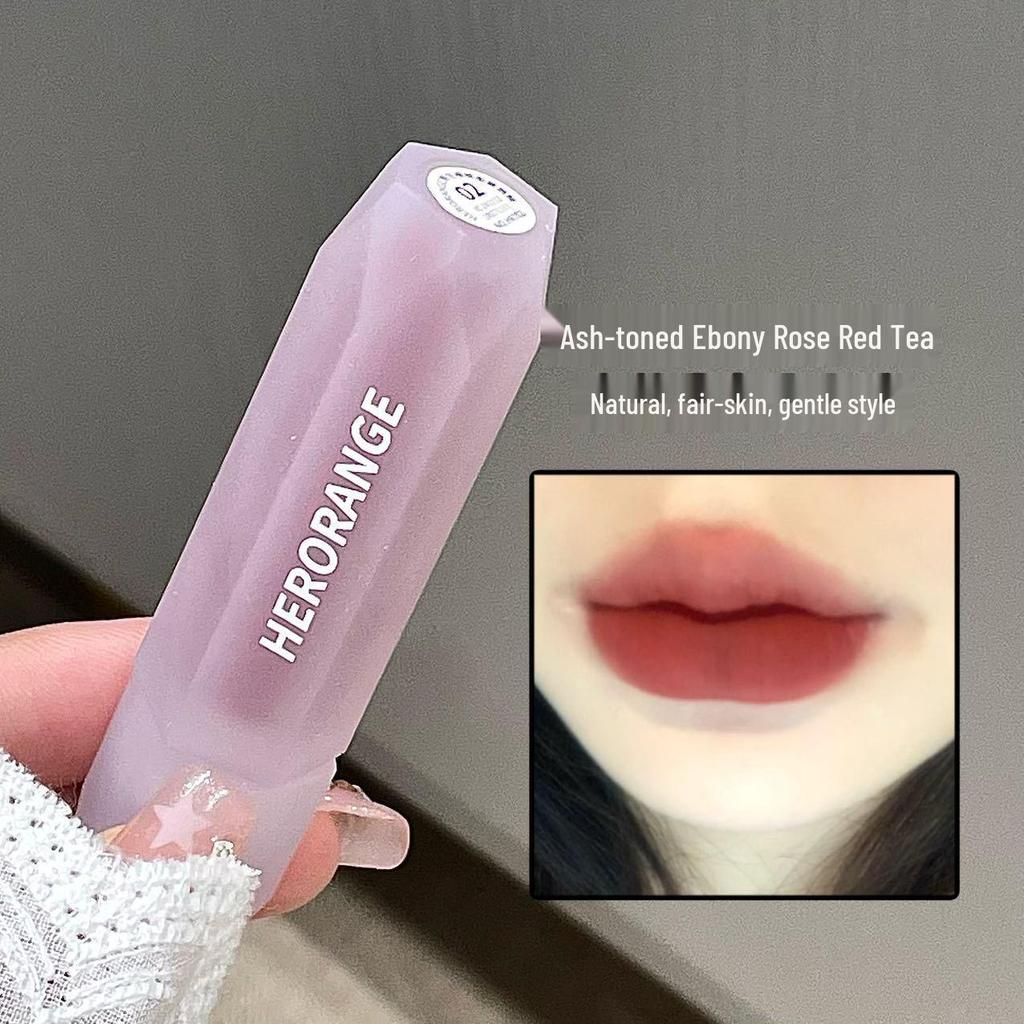HERORANGE Velvet Matte Lip Glaze – Long-Lasting Nude Lipstick for a Radiant Complexion