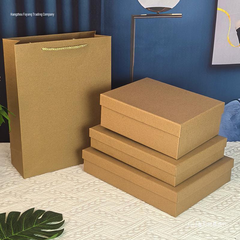 Kraft Paper Gift Box: Customizable Large Birthday or Clothing Packaging