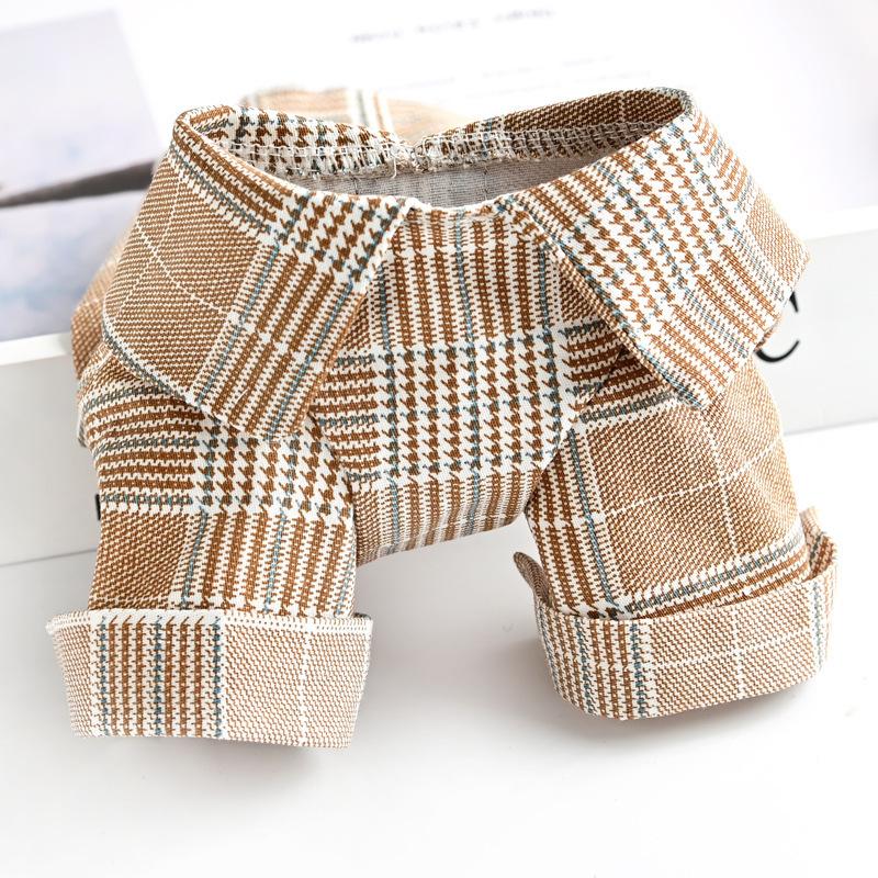 Pet Bichon Small Puppy Dog Clothes Summer Spring and Autumn Thin Couple Suit Dress Shirt