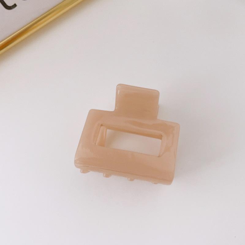 Korean Hair Clips for Women Claw Clip Elegant Candy Colors Square Hollow Crab for Hair Girls Hair Accessories Hair Barrettes New