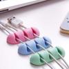 5PC Simple Mini Silicone Cable Organizer, Easy to Install, Easy to Take, Suitable for Desktop and Wall
