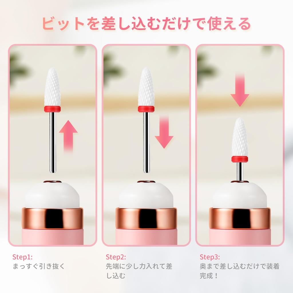 Annhua Nail Bit Nail Machine Bit 10 Types Ceramic Nail Drill Bit Polishing Nail Polish Nail Bit Set Grinding Nail Nail Drill Gel Nail Off Professional