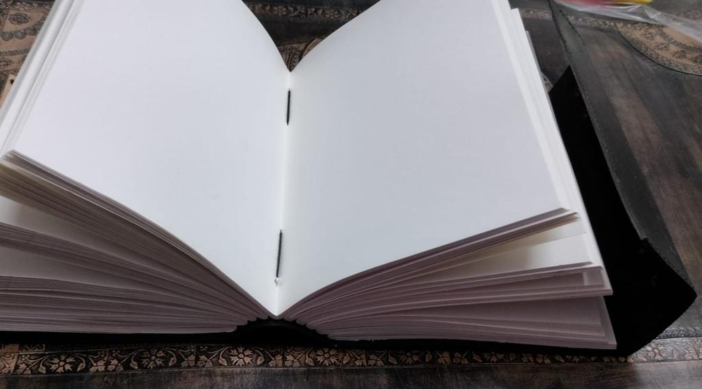 Embossed Tree of Life Leather Journal: Handmade Grimoire with Turquoise Stone