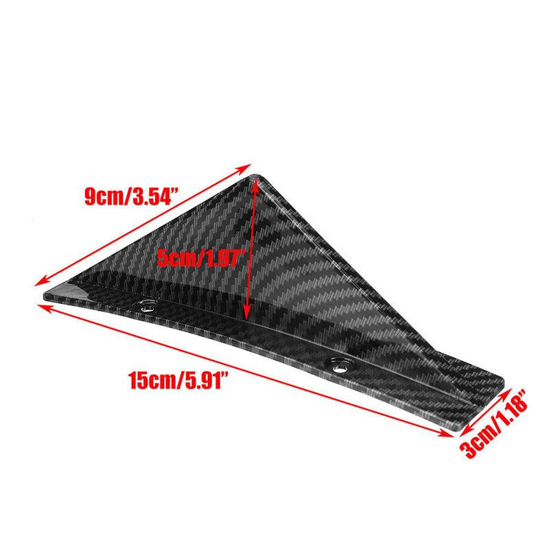 For Renault Megane 2 3 4 RS 200 300 / Clio mk 3 4 5 Rear Bumper Splitter Cover + Diffuser Shark Fin Sticker Car Accessories