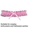 Catgirl Costume Accessories Cats Ear Headband Lace Collar Necklace Gloves and Knee High Sock for Women Girl Cosplay