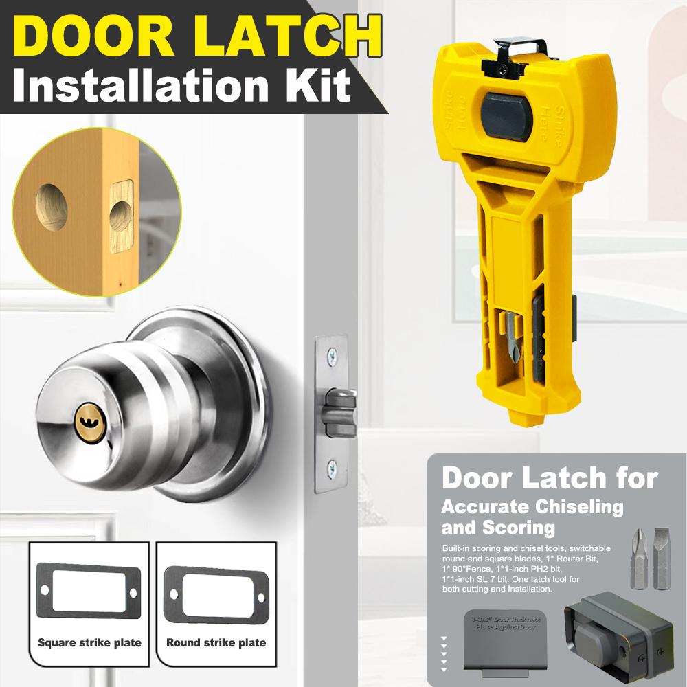 Door Latch Installation Kit Built-in Scoring Chisel Tools Chisel Tool Accurate Door Latch Kit for Accurate Chiseling and Scoring
