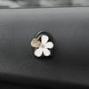 2PCS/1Set Crochets de Voiture Ours Fleur Montés au Mur Décoration d'Intérieur Crochets Porte-Divers Fleuris Multifonctionnel Organisateur de Masques Clés Cintres