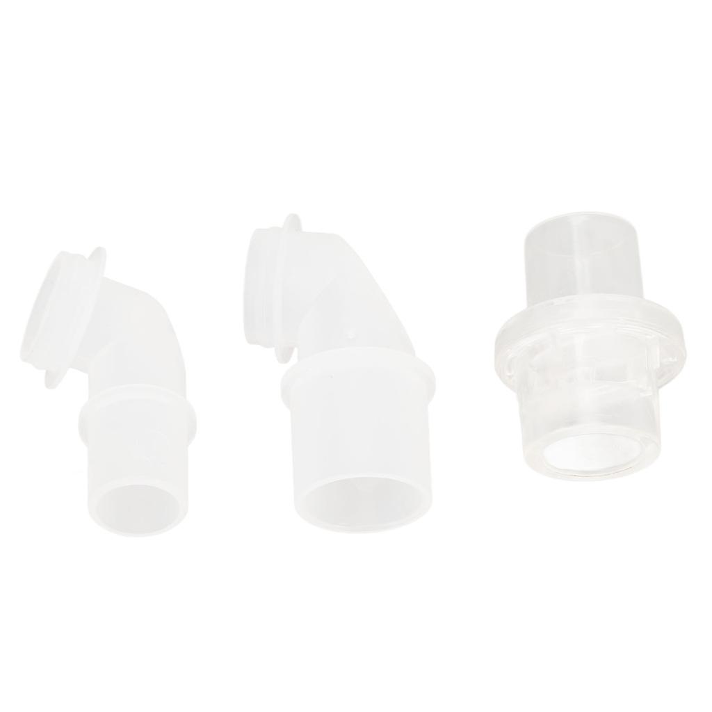 Elbow Straight Connector Set Replacement Accessory for Cardiopulmonary Resuscitation Facial Cover Device