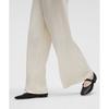 Lululemon Calça Becalm Mid Rise Wide Leg Light Ivory