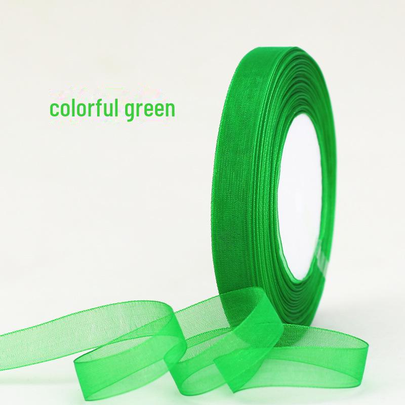 Snow Yarn Ribbon – 1.2cm Decorative Bow for Gift Boxes, Festivals & DIY, 45m