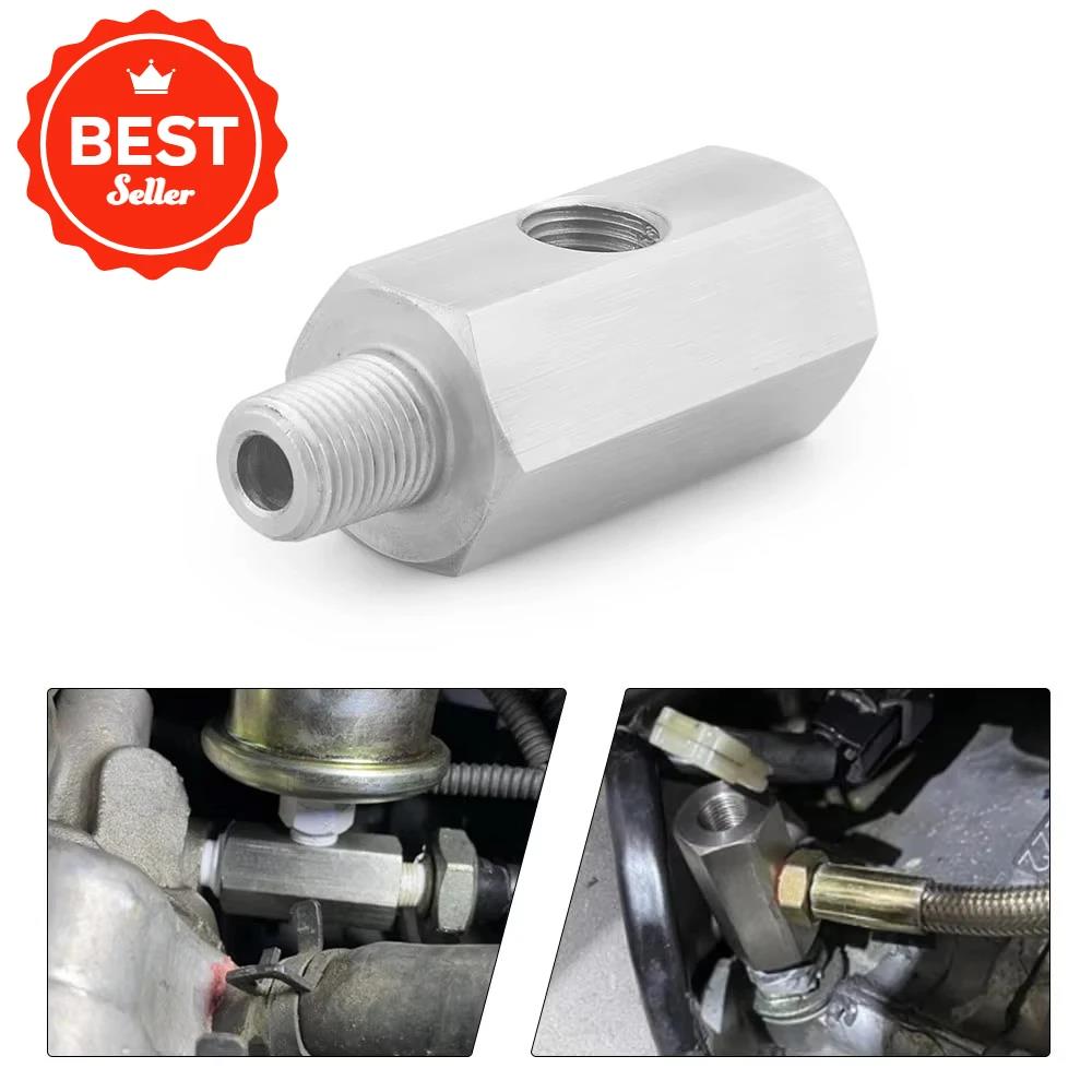 1Pc Car Oil Pressure Sensor Adapter Steel Side Hole 1/8 NPT Internal Thread M12 M10 M14 1/4NPT Gauge Interface