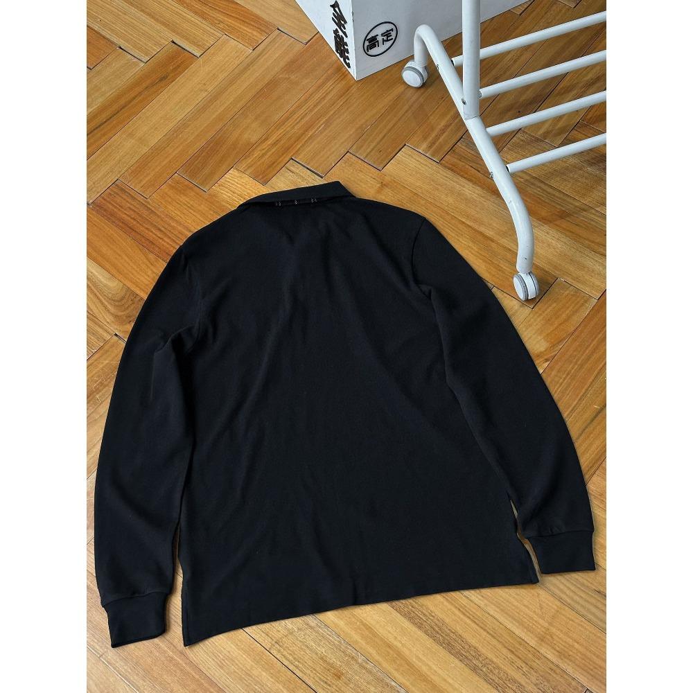 Pure Cotton Long Sleeve Polo T-Shirt Casual Classic Style Spring Autumn New Arrival