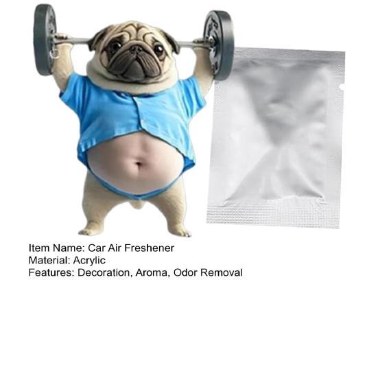 Puppy Car Air Freshener Acrylic Vent Clip Cute Dashboard Decor with Replaceable Scent Pads Lightweight Dog Lovers Gift Car Accessories