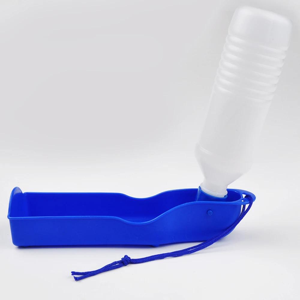 250/500 ml Wasserflasche für Haustiere, Katzen und Hunde, faltbar, tragbare Trinkflasche, für unterwegs, im Freien, Trinknapf für Hunde und Katzen