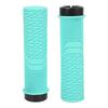 Bike Handlebar Grips Hard Wearing Single Lock On Antislip Increase Riding Safety Soft Resin for Various Bikes Blue