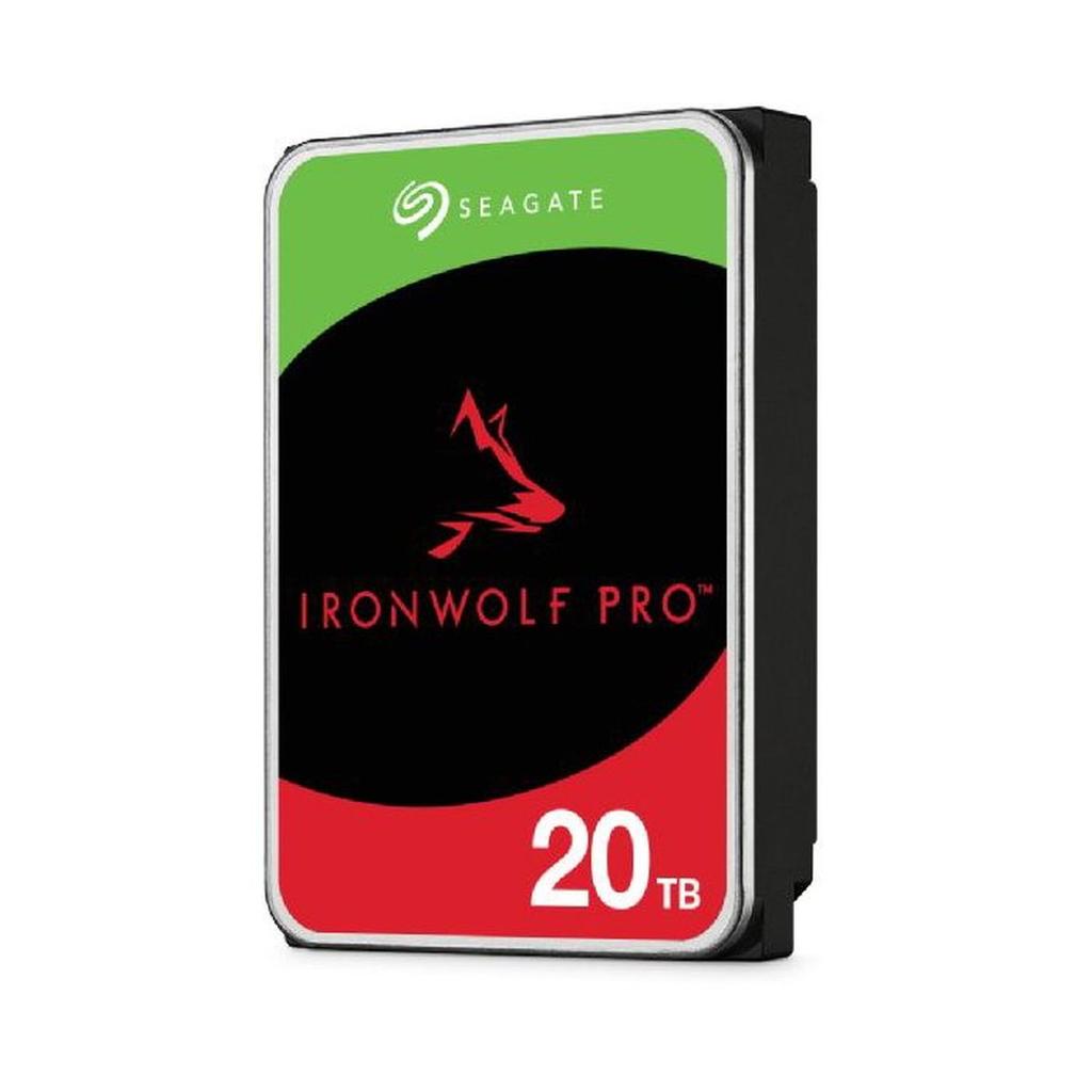 Seagate IronWolf Pro, 20 to, Disque Dur d'entreprise Interne NAS HDD – CMR, 3,5”, SATA 6 Gbits/s, 7 200 TR/Min, 256 Mo de mémoire Ca