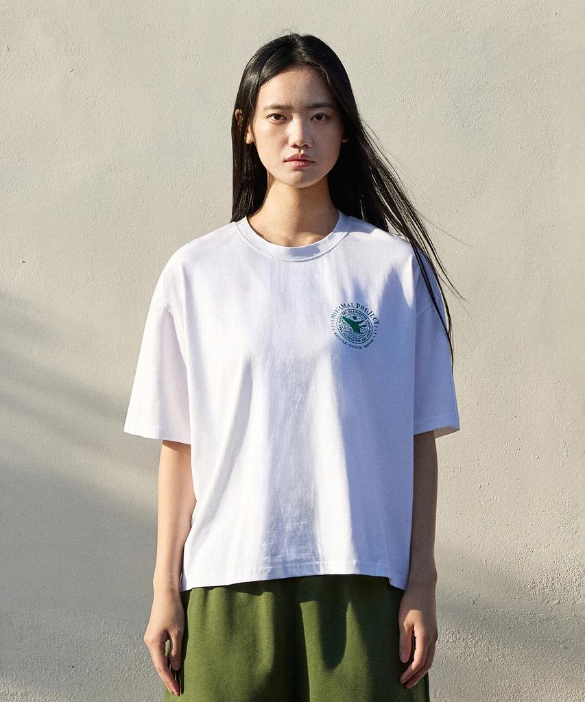 MINIMALPROJECT Whale Pigment Crop Short Sleeve T-Shirt Mst166C / 3 Colors