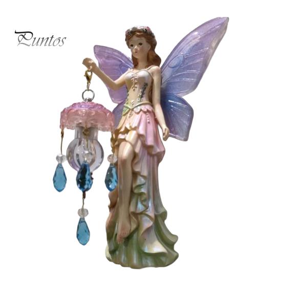 Boho Country Style Home Decorations Fairy Wall Lamp, Resin Sconce with Warm LED Glow for Bedroom Unique Crafts Living Room Room, Vintage Rustic