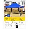 Retractable Four-Legged Canopy Tent: Sunshade & Rainproof Folding Umbrella for Outdoor Use.
