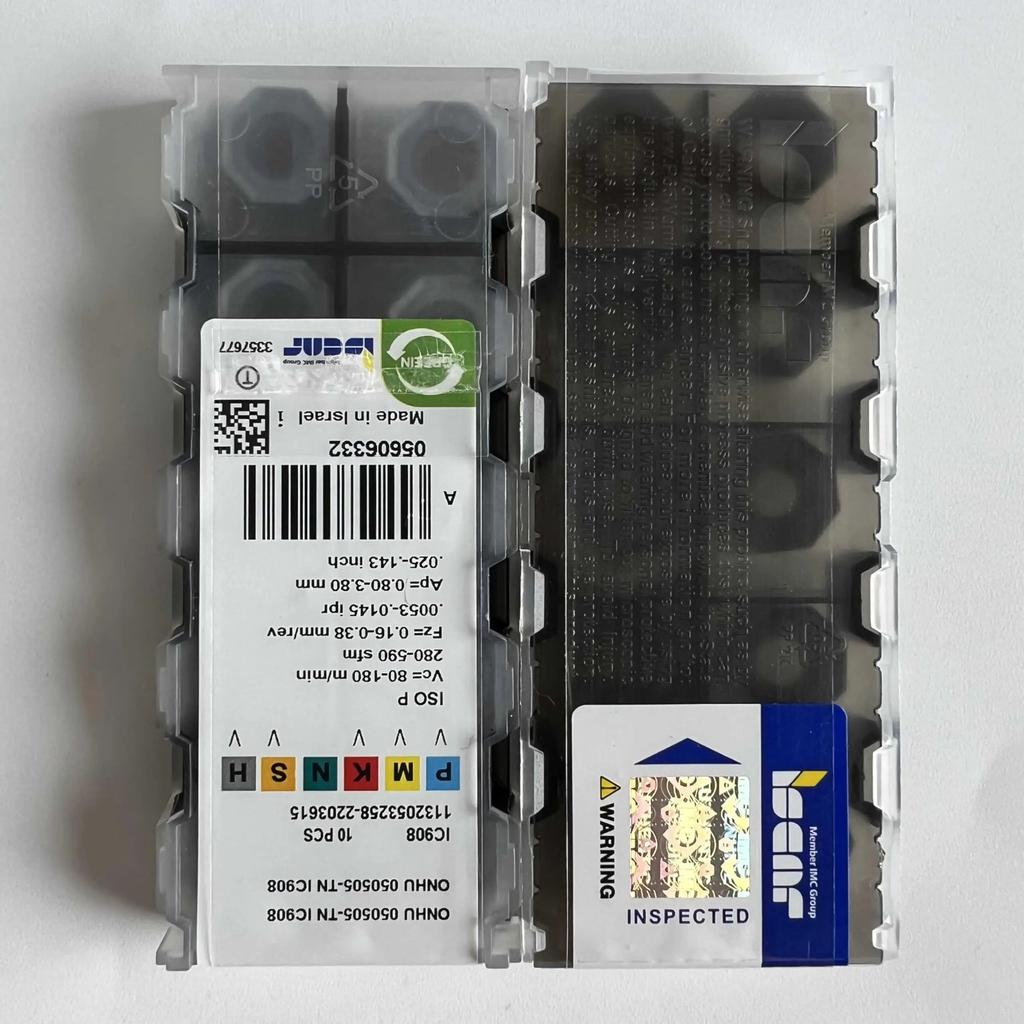 ISCAR / ONHU050505-TN IC908 Industrial indexable carbide inserts 10 Pcs