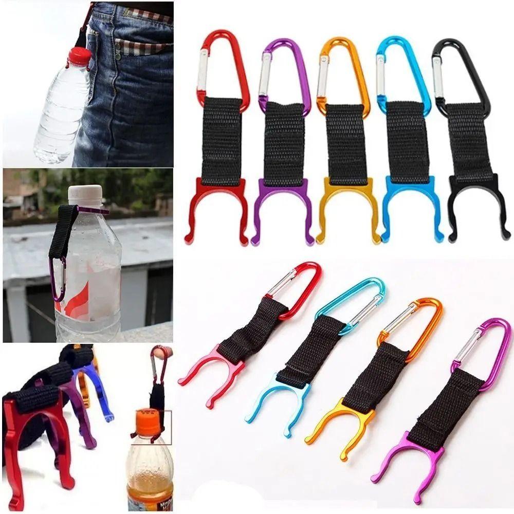 Aluminum Water Bottle Buckle Backpack Hanger Water Bottle Clip Hook  Outdoor Survival